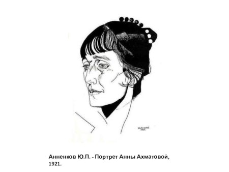 Юрий Анненков портрет Ахматовой