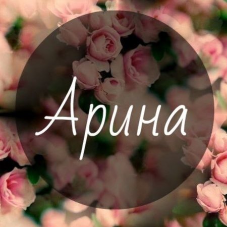 Цветы Арине
