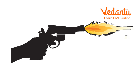 Выстрел рисунок