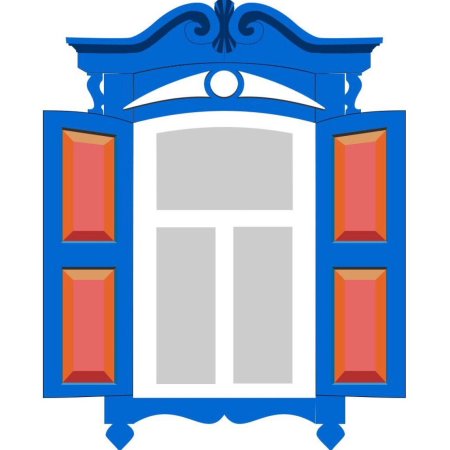 Сказочное окошко со ставнями