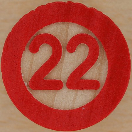 Цифра 22 трафарет