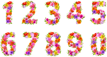Цифра 2 цветная