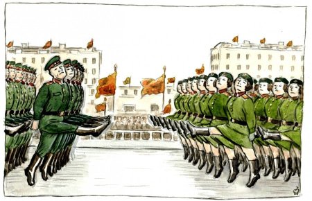 Военные парады в живописи
