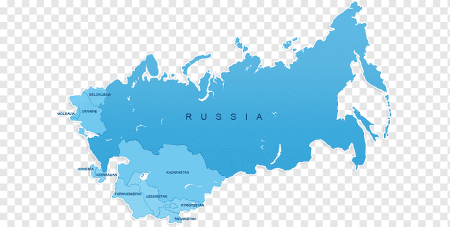 Карта России контур