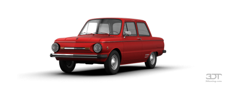 ЗАЗ-968м Запорожец в белом фоне