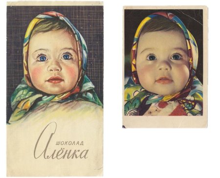 Шоколад Аленка СССР обертки