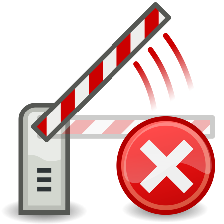 Знак шлагбаум