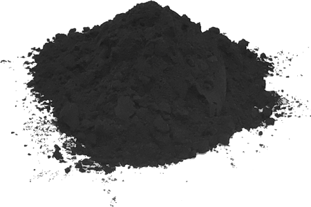 Белый пепел на черном фоне