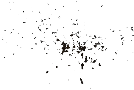 Пепел на белом фоне