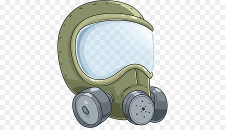В противогазе cartoon