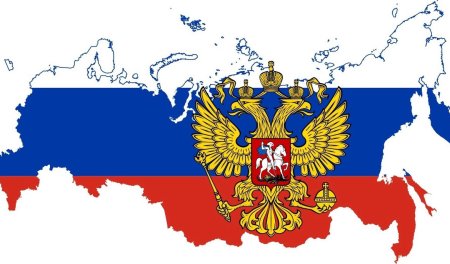 Флаг РФ на карте России