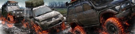 Раскраска джип на бездорожье