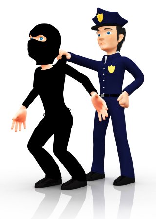 Полицейские и преступники для детей