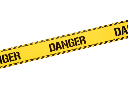 Лента опасность