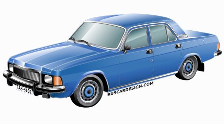 ГАЗ 3102 вектор