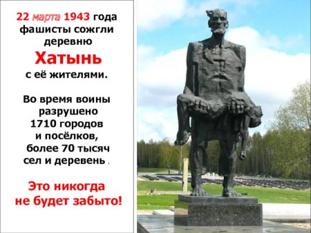 22 Марта 1943 года деревня Хатынь