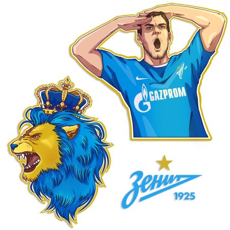 Эмблема футбольного клуба Зенит Санкт-Петербург