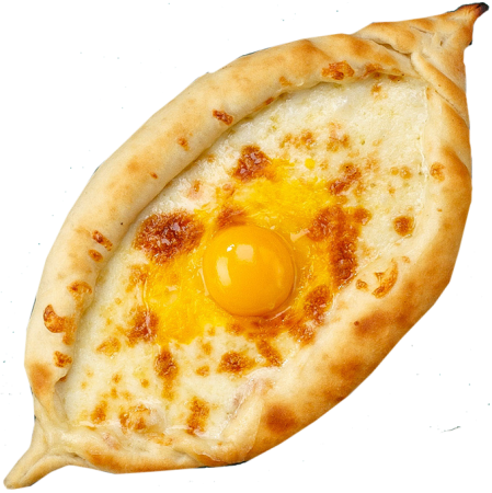 Хачапури по-аджарски с помидорами