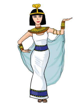 Королева Египта Клеопатра cartoon