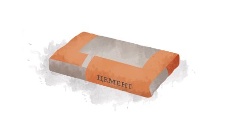 Цемент без фона