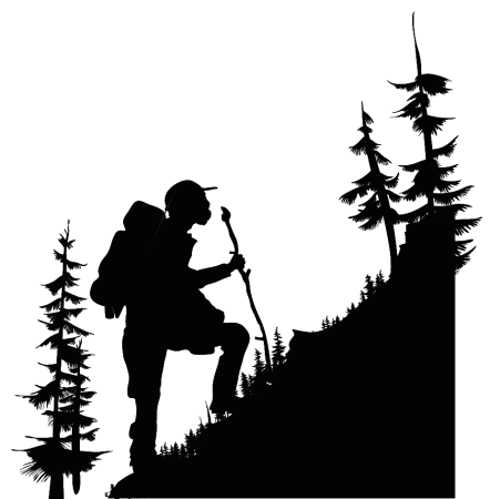 Силуэт путешественника