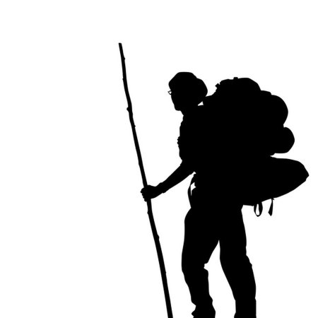 Силуэт путешественника