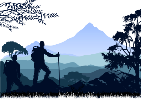 Силуэт путешественника