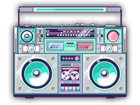 Магнитофон 90е вектор