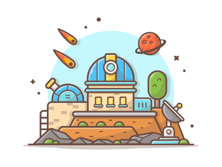 Планетарий вектор иллюстрация
