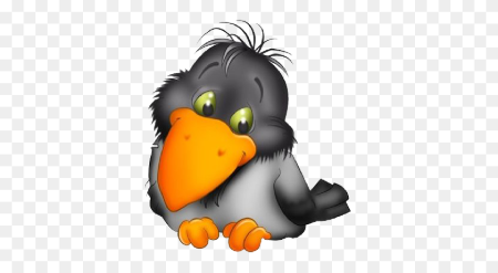 Ворона мультяшная