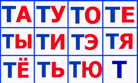 Слоги с буквой т