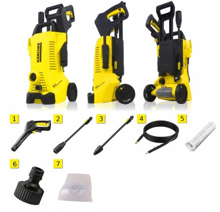 Мини-мойка Karcher к 3 (1600 Вт, 120 бар, Макс. 380 Л/Ч, 6,5 кг) РЦ