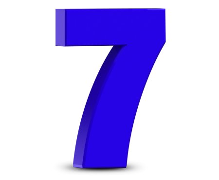 Цифра 7 красивая