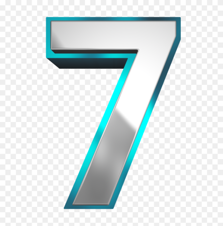 Цифра 7 красивая