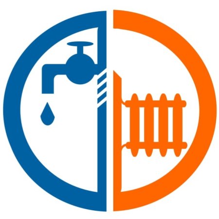 Логотип отопление и водоснабжение
