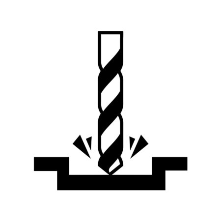 Иконка сверление отверстий