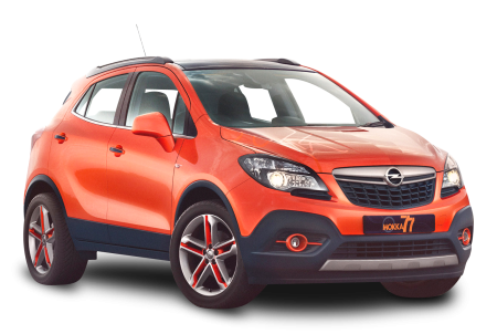 Opel Mokka (2012-н.в.) на белом фоне