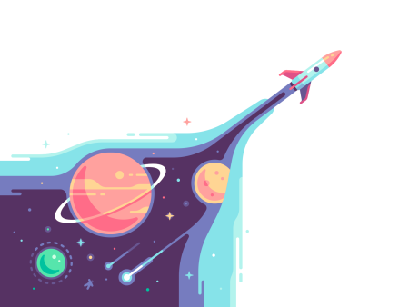 Векторная иллюстрация космос