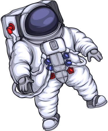 Космонавт рисунок карандашом