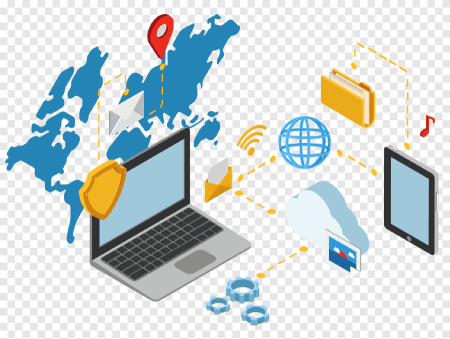 Информационные технологии на прозрачном фоне