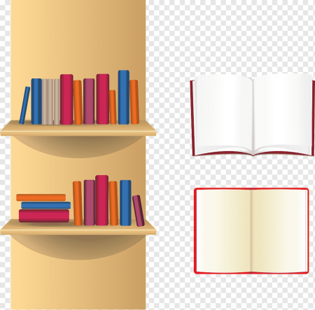 Книжный стеллаж вектор