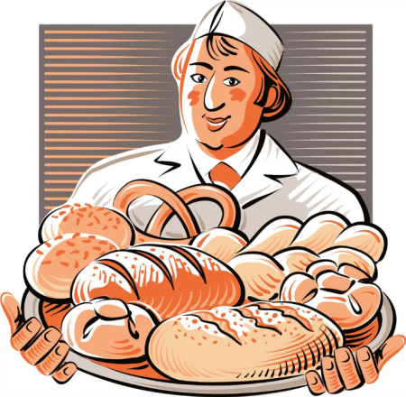 Пекарь мультяшный