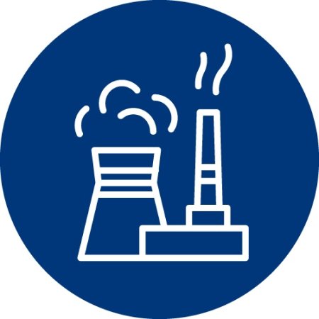 Значок тепловой электростанции