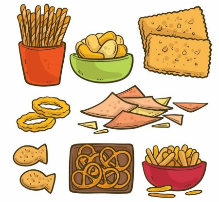 Снеки к пиву вектор