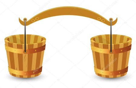 Коромысло с ведрами