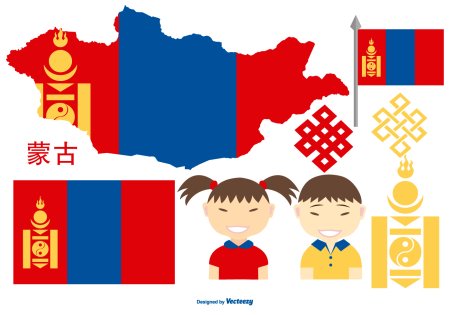 Монголия вектор