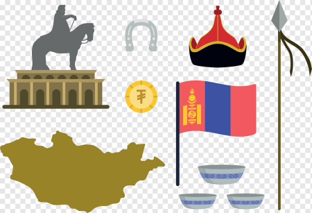 Монголия флаг и герб