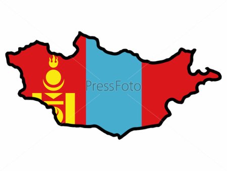 Монголия достопримечательности вектор