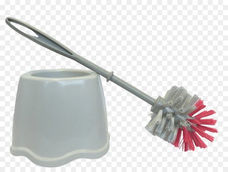 Туалетные ершики на белом фоне