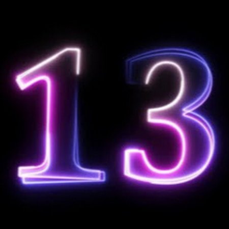 Тату цифра 13